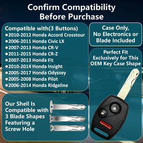 LHYYKJ replacement shell beside included tools and screws showing easy assembly and complete kit