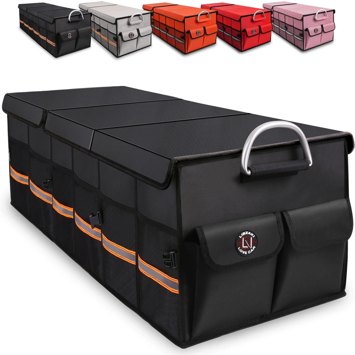 LI LIBZAKI front view assembled showing spacious compartments and tidy storage benefit