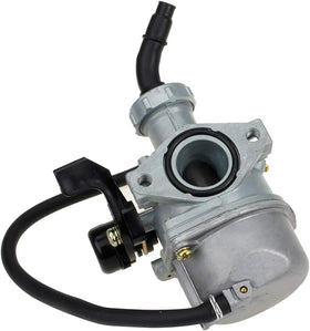 LIAMTU carburetor side view with cable choke visible for straightforward cold starts