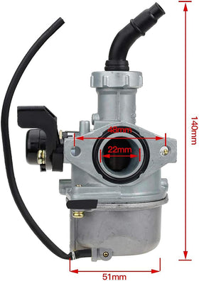 LIAMTU full kit lay-flat with carburetor, filter and fuel filter for quick installation