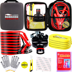 LIANXIN front view of closed emergency kit showing compact durable bag for easy storage