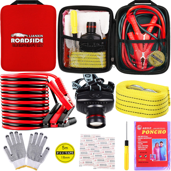 LIANXIN front of kit showing compact durable bag and handle, portable safety
