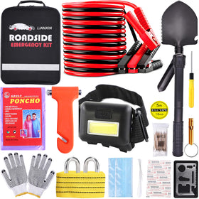 LIANXIN front view of packed emergency kit showing organized storage and accessibility