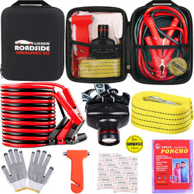 LIANXIN front view of packed emergency kit showing compact storage and quick access