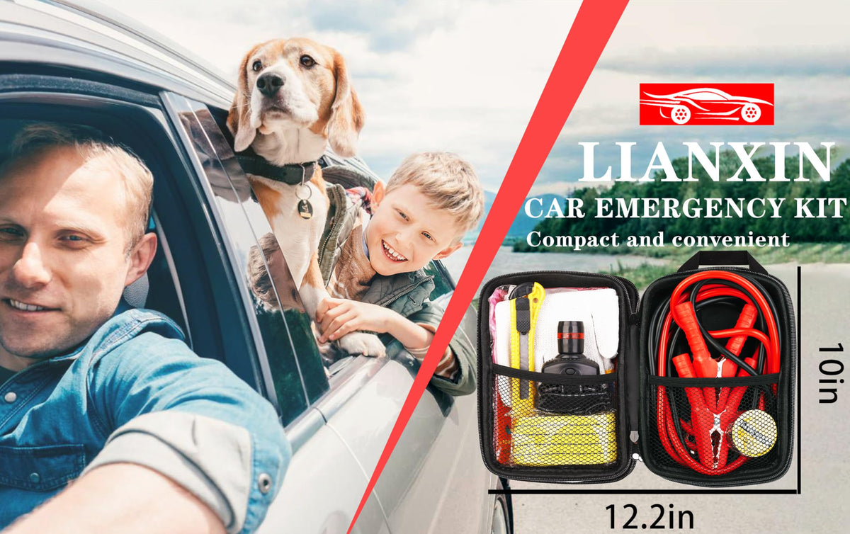 LIANXIN non-slip gloves and tow rope ready for safe vehicle handling and light recovery