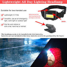 LIANXIN headlamp worn at night providing hands-free bright illumination and safety