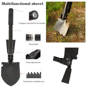 LIANXIN tool layout inside bag with cables, gloves, tow rope and screwdrivers for fast repairs