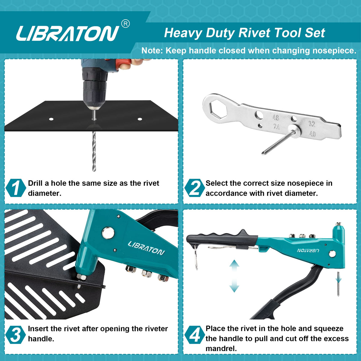 LIBRATON aluminum body closeup highlighting lightweight durability benefit
