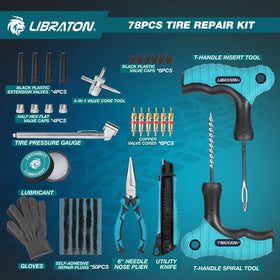 LIBRATON open case organized inside for neat, portable tool storage