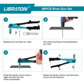 LIBRATON close-up of PVC grip for comfortable non-slip handling