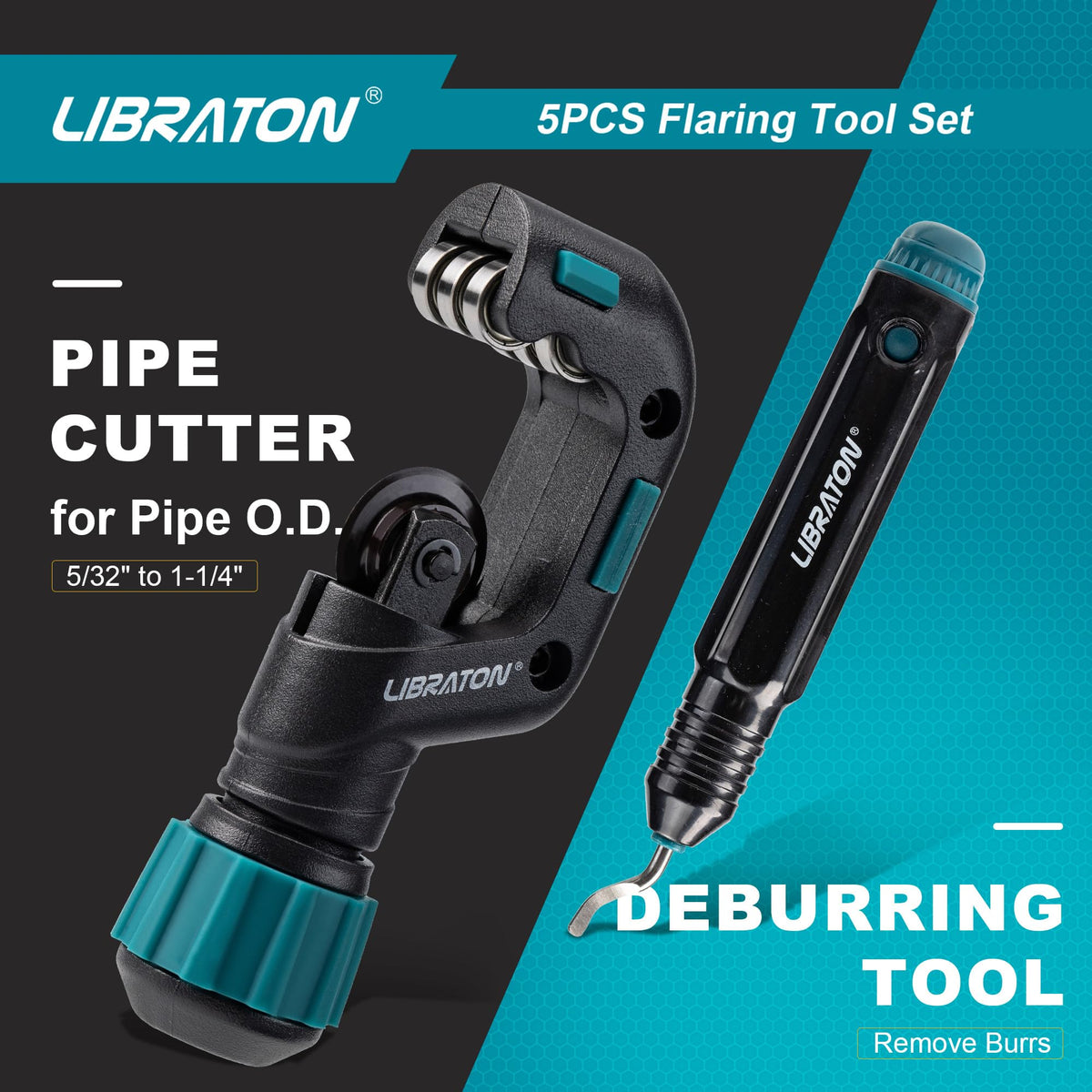 LIBRATON deburring tool removing burs to improve seal seating and leak prevention