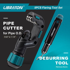 LIBRATON deburring tool removing burs to improve seal seating and leak prevention