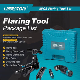 LIBRATON finished 45° flare on copper tube highlighting smooth sealing surface