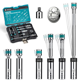 LIBRATON front packaging showing full 8-piece socket set and case benefits