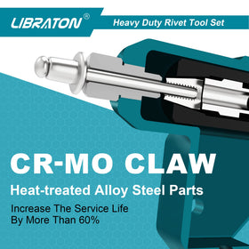 LIBRATON in use on sheet metal demonstrating strong pull force advantage