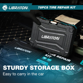 LIBRATON lifestyle roadside repair scene showing dependable emergency use