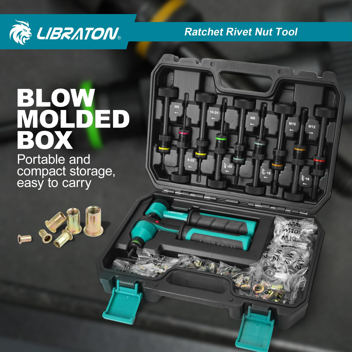 LIBRATON metric and SAE mandrels laid out for versatile applications