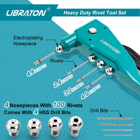 LIBRATON nosepieces and mini wrench for fast head changes and accuracy