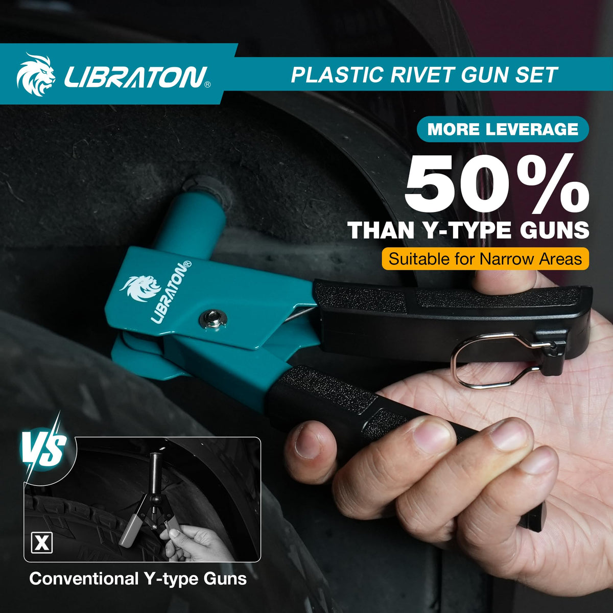LIBRATON PVC ergonomic handle detail offering anti-slip grip and comfortable one-hand operation
