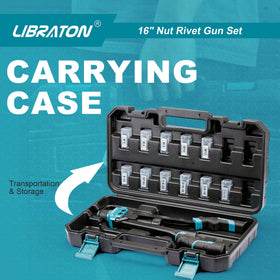 LIBRATON tool installing a rivet nut on a car panel demonstrating field use