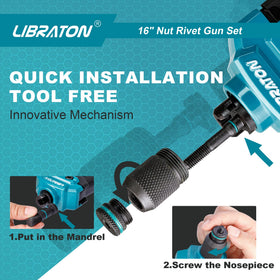 LIBRATON open case with tool and components for organized transport and storage
