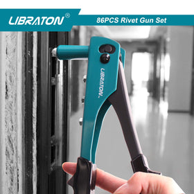 LIBRATON rivet gun fastening an automotive panel for secure joins