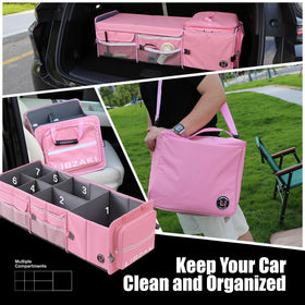 LIBZAKI folded flat for compact storage saving trunk space when not used