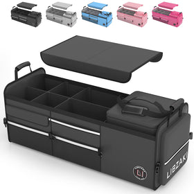 LIBZAKI front view fully assembled showing organized storage and stability