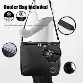 LIBZAKI side pockets and reflective strip for quick access and visibility
