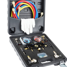 Lichamp A302 front panel showing dual gauges and valves for fast diagnostics