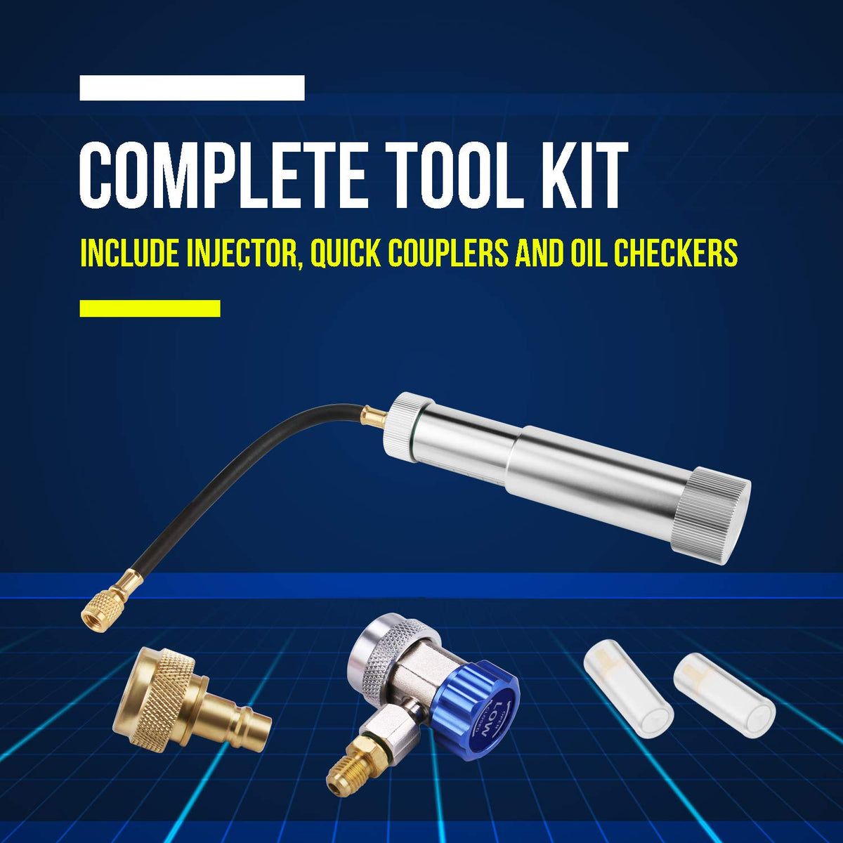Lichamp heavy‑duty brass coupler detail offering secure leak‑resistant A/C connections