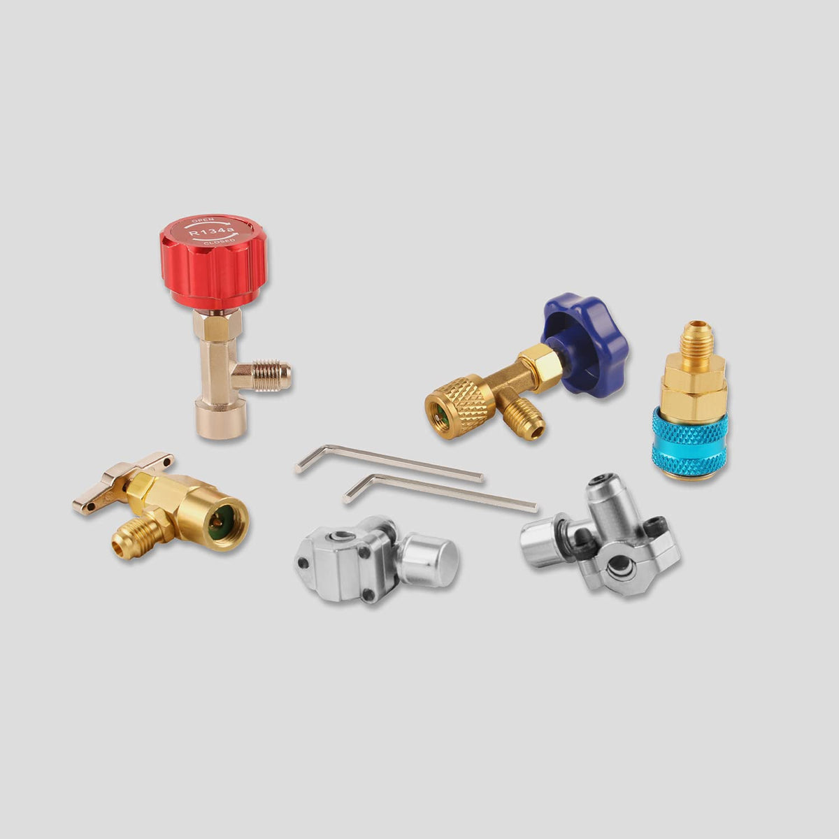 Lichamp piercing and self-sealing can taps demonstrating leak-minimizing connection
