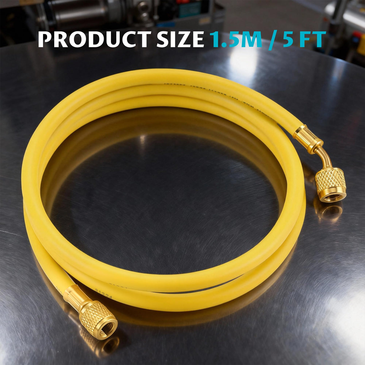 Lichamp close-up of deeply knurled coupling nut providing secure tool-free tightening