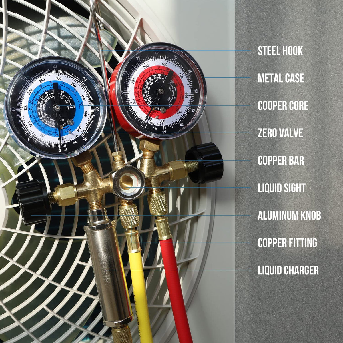 Lichamp five-foot hoses with 45-degree ends for easier access and durability