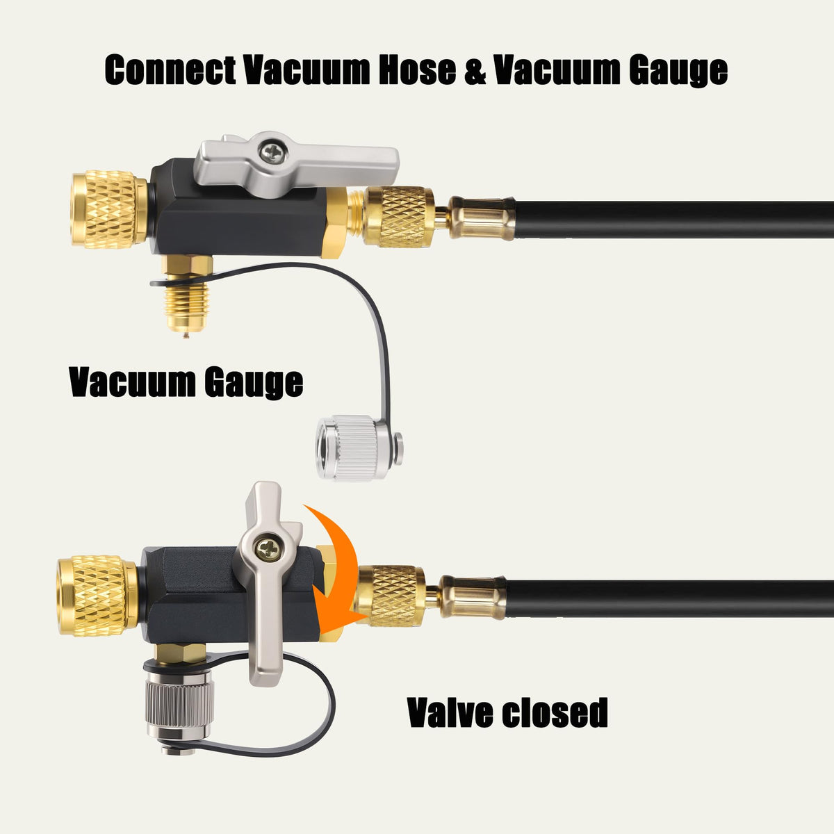 Lichamp 1/4" male flare connector delivering secure fit for common service ports