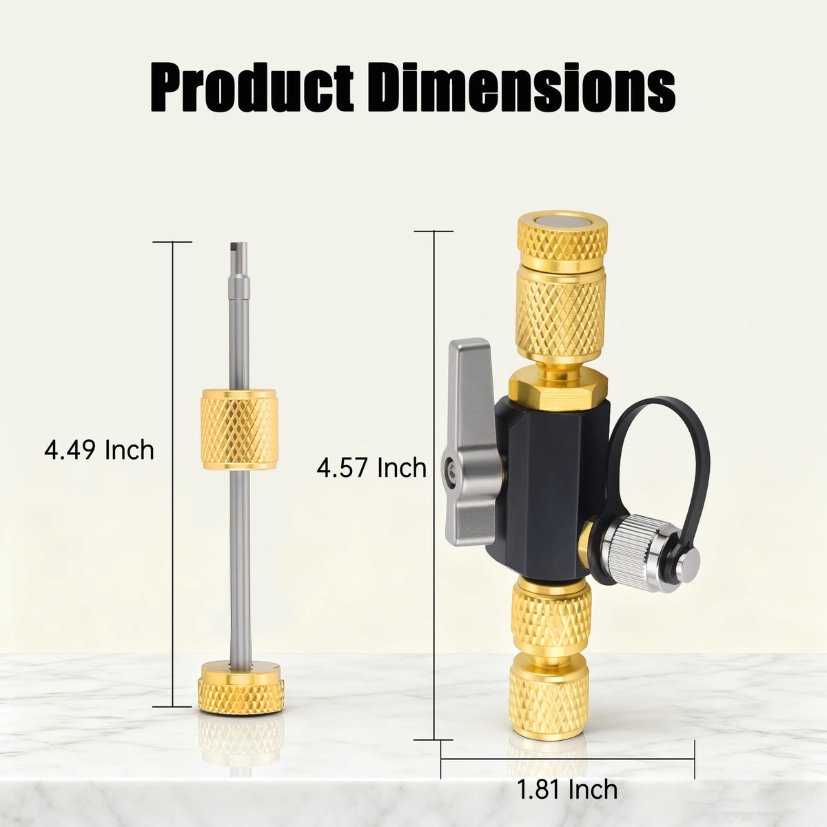 Lichamp 5/16" female flare connector ensuring leak-resistant system attachment
