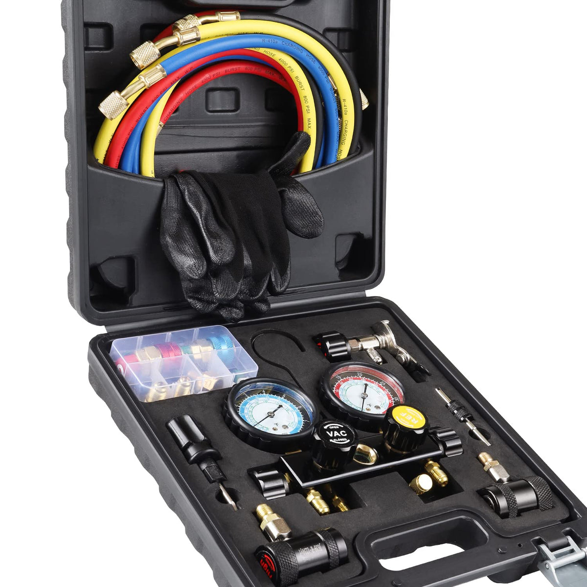 Lichamp front manifold gauge showing durable brass body for reliable service