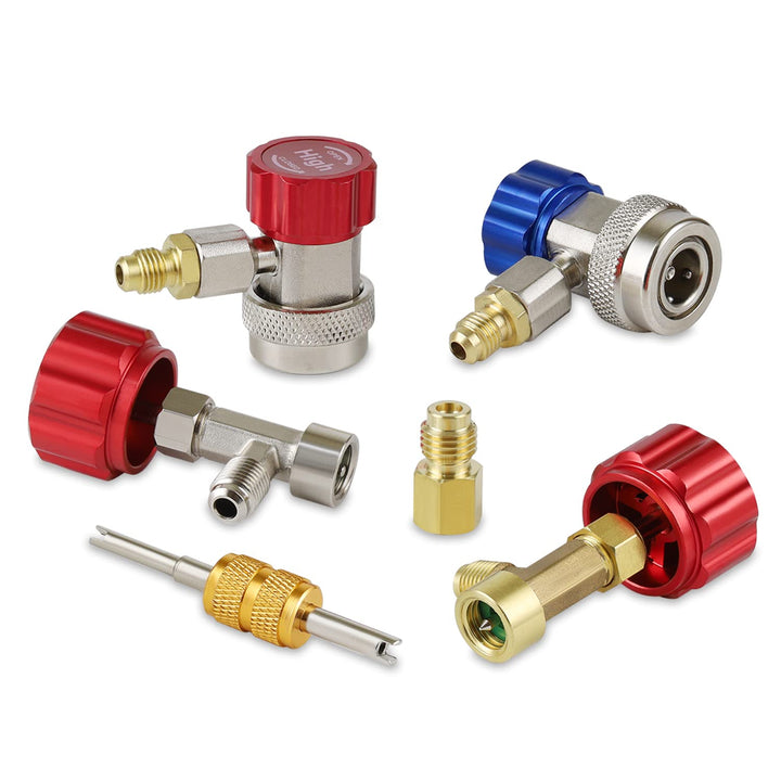Lichamp QA01 front packaging showing full adapter kit and benefits