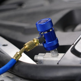 Lichamp high and low quick couplers attached to test hoses for accurate pressure reading