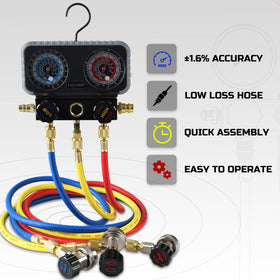Lichamp hose detail with 45-degree fitting for easier access and reliable sealing