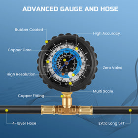 Lichamp hose detail and connector demonstrating durable 5ft reach and reliability