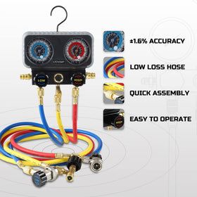 Lichamp textured high-impact hose and 45-degree fitting for easy access