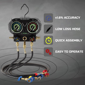 Lichamp reinforced 5-foot hoses displayed to show durable length and leak resistance