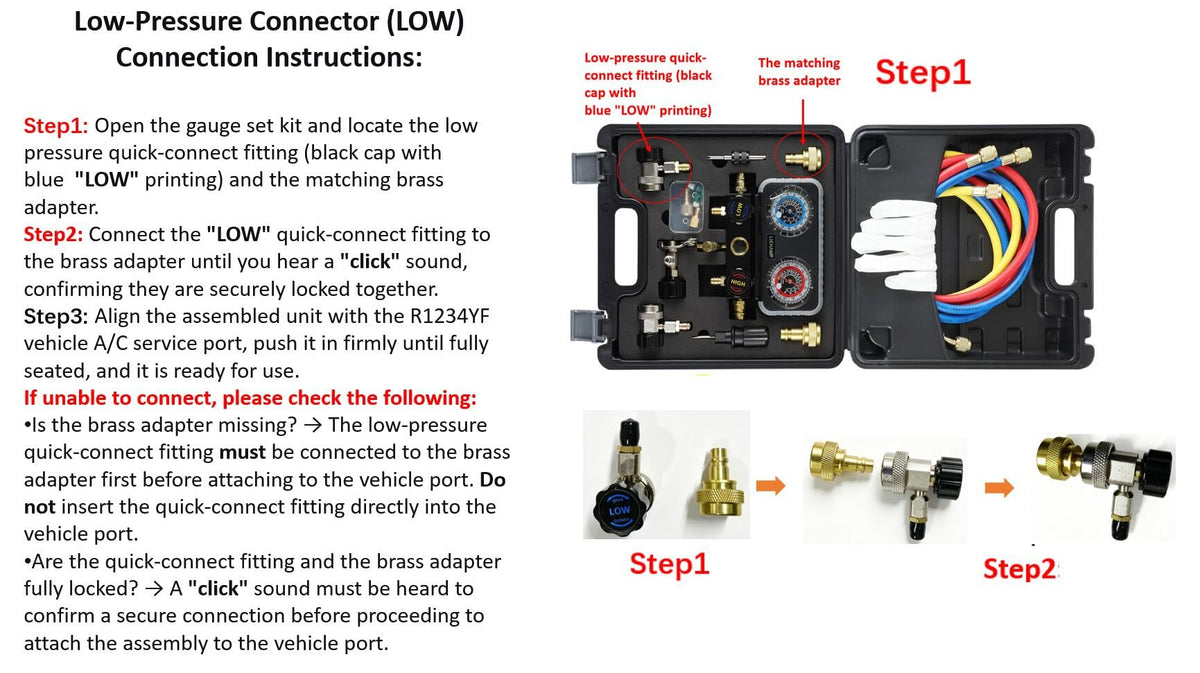 Lichamp sight glass showing refrigerant flow for precise charging verification