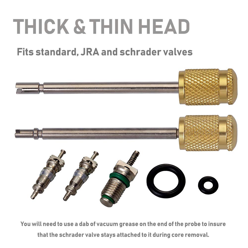 Lichamp tool in use on car AC port enabling controlled core removal with less loss
