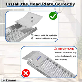 LIEKUMM folded ramp with handle for easy carrying and compact storage convenience