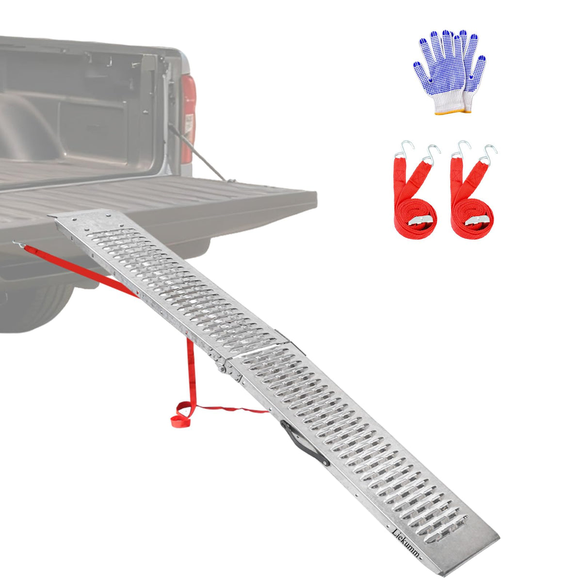 LIEKUMM front view of ramp showing full length and construction benefit durability