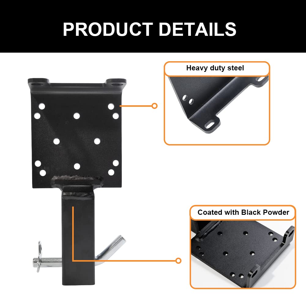 lifgarfe installed in a 2-inch receiver demonstrating secure hitch fit