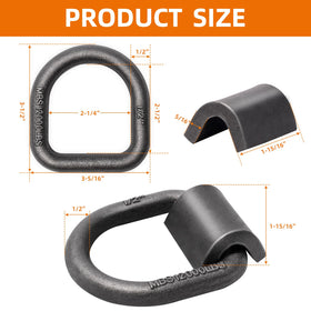 lifgarfe welded D-ring mounted to trailer frame demonstrating secure attachment benefit