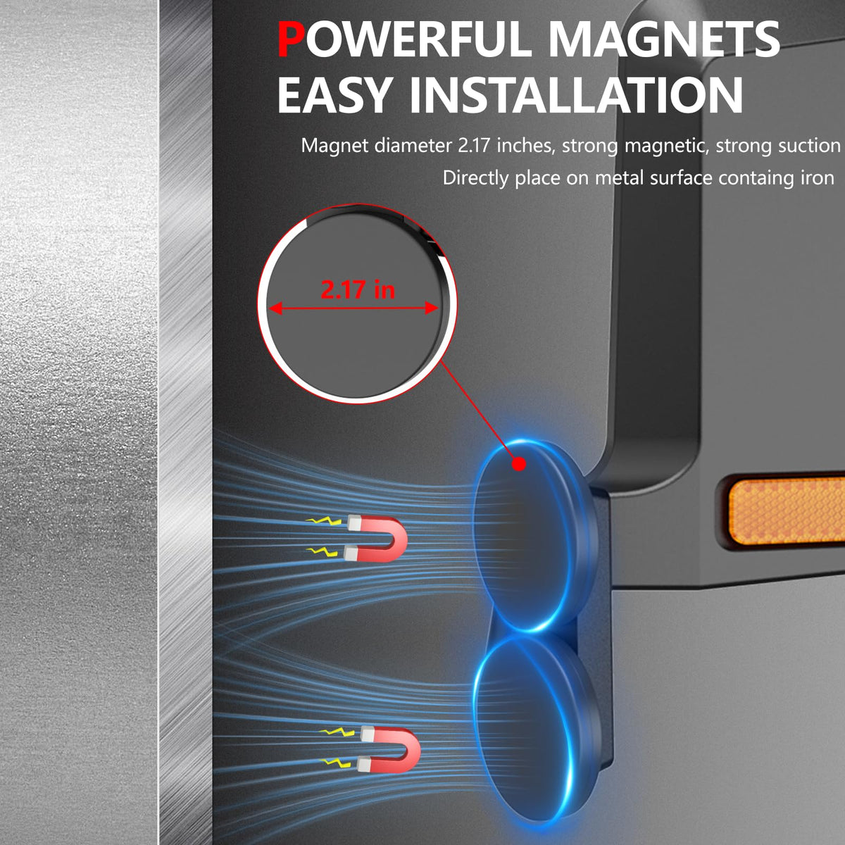 Lifronkit convex glass close-up highlighting wider field of view for safety